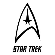 Logo que lucían en sus camisetas los tripulantes de la nave Enterprise de Star Trek (1964-1969)